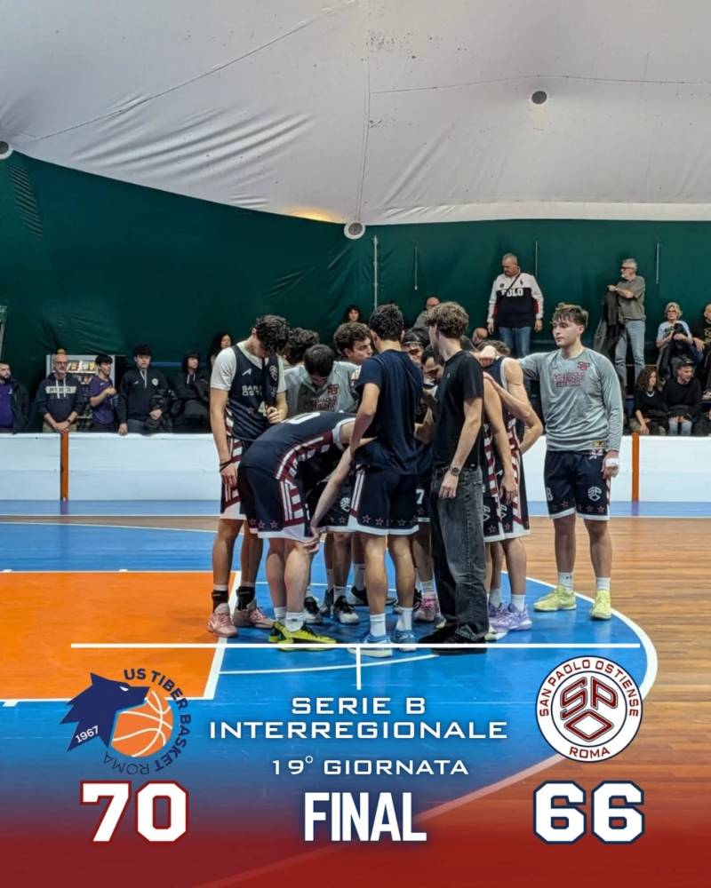 Sconfitta di misura per SPO in casa di Tiber