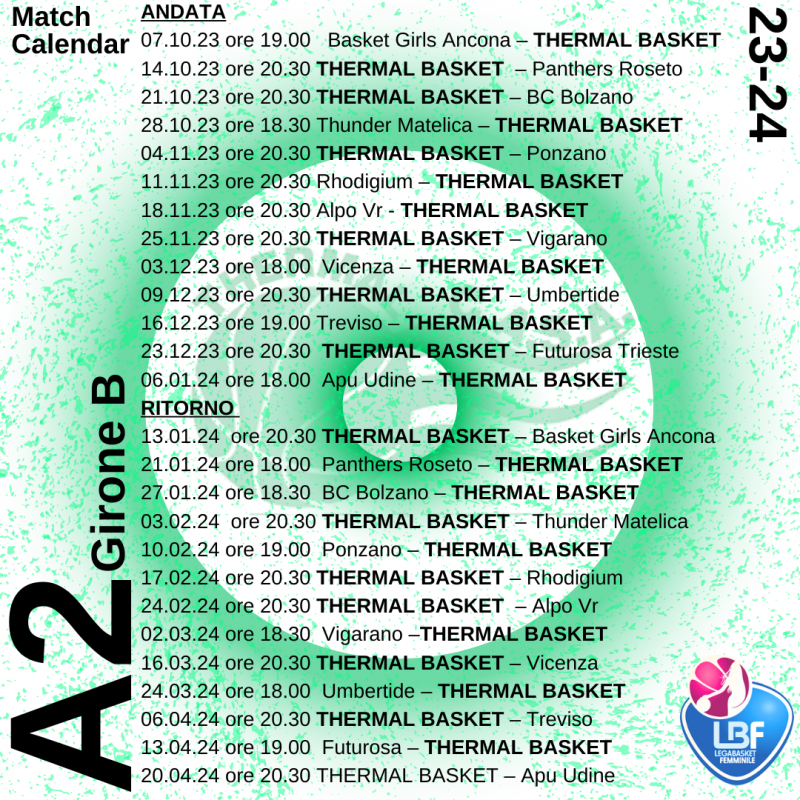 Il percorso Thermal U.S.D. Thermal Basket Abano PLAYBASKET.IT