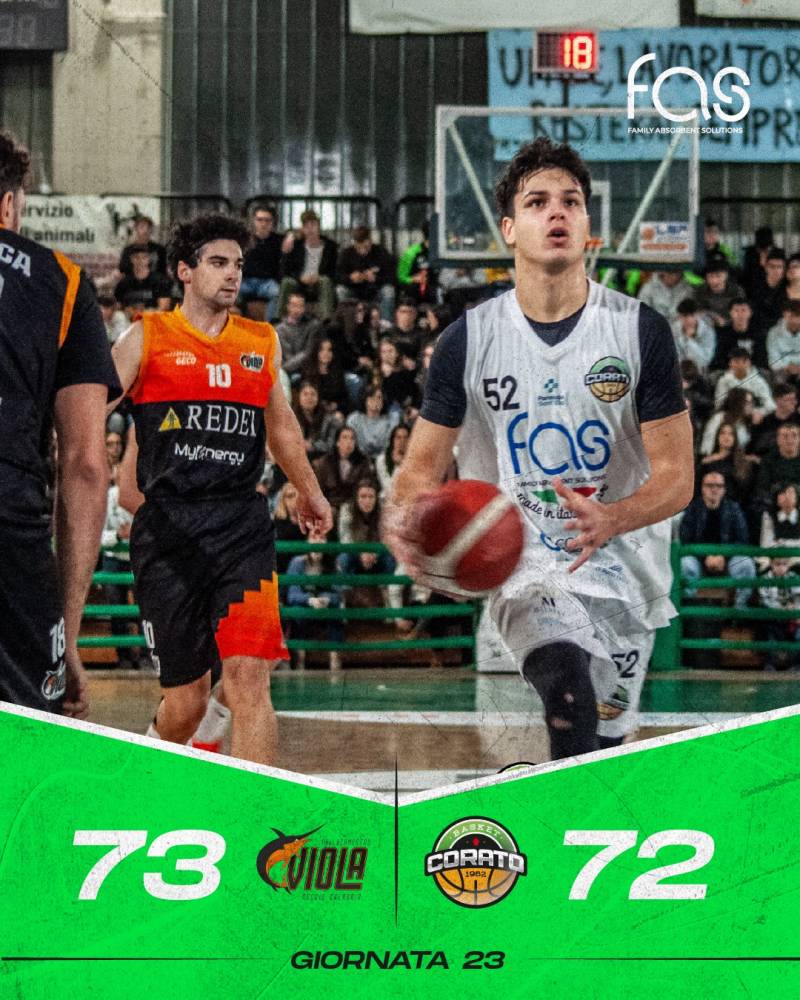 Fas Basket Corato, sfiorata la grande impresa a Reggio Calabria