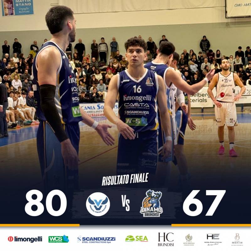 La Dinamo reagisce e sfiora la rimonta ma al PalaSassi vince la Virtus Matera 