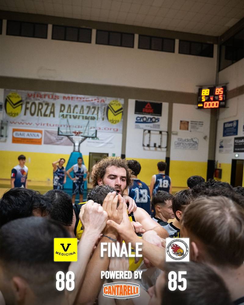 L'Emil Gas sfiora l'impresa, cadendo nel finale contro l'imbattuta Virtus Medicina 