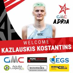 L'Adria ufficializza Kazlauskis Kostantins
