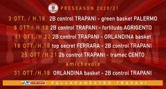 Le date del precampionato della 2B Control Trapani