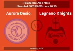 Mercoledì nuovo test a Desio per I Knights