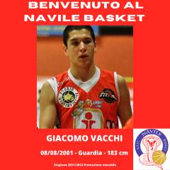 Giacomo Vacchi, un grande prospetto per il Navile Basket
