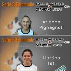 B Femminile, da Puianello arriva Pignagnoli, confermata Teti