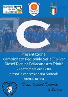 Presentazione della Diesel Tecnica Pallacanestro Trinità, stagione 2019/2020