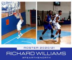 PIZETA PLAYBASKET INSERISCE IL GIOVANE 2002 RICHARD WILLIAMS NEL ROSTER DI C SILVER