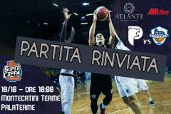 RINVIATA A SCOPO PRECAUZIONALE GTG PISTOIA-ATLANTE EUROBASKET ROMA