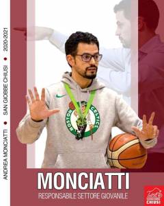 Andrea Monciatti è il nuovo responsabile del Settore Giovanile della San Giobbe Basket Chiusi!