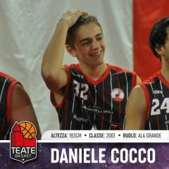 Anche l’under Daniele Cocco sarà inserito nella prima squadra!
