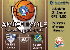 Sabato 21 aprile partita amichevole tra squadre dell'FSSI