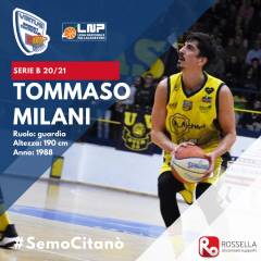 Tanta esperienza tra A2 e B, campionati vinti, talento che non si discute: Tommaso Milani