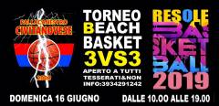 Logo 3vs3 Beach Basket ResoleClub 2019