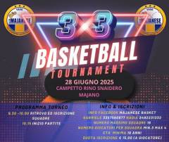 Logo 3x3 Basketball Tournament Majano 2025