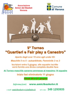 Logo Quartieri e Fair Play a Canestro - Ed. IX