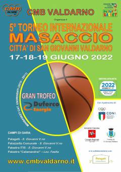Logo Torneo Internazionale di Minibasket Masaccio 2022