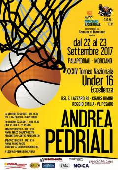 Logo XXXIV° Torneo Nazionale U16 A. Pedriali